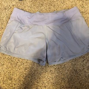 Light purple Lululemon shorts